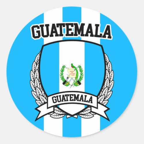 Guatemala Classic Round Sticker