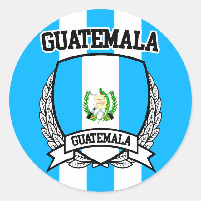 Guatemala Classic Round Sticker (Front)