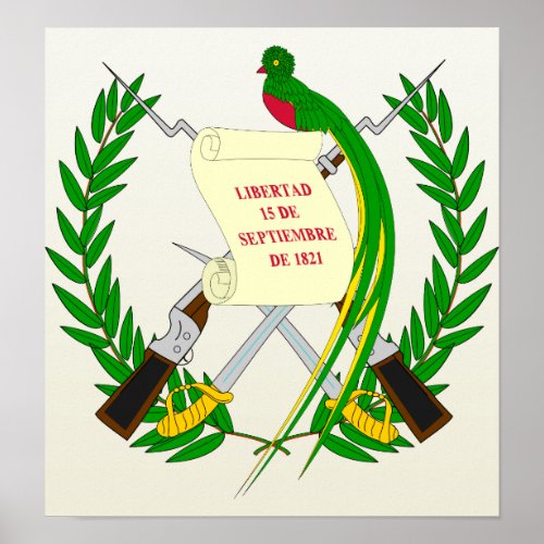 Guatemala Coat of Arms detail Poster