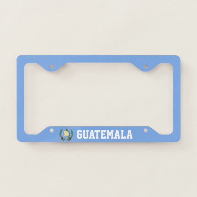Guatemala Coat of Arms License Plate Frame (Front)