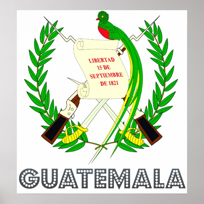 Guatemala Coat of Arms Poster | Zazzle.com