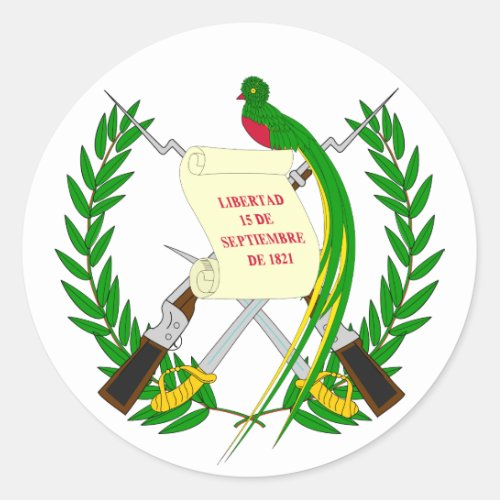 Guatemala Coat of Arms Sticker