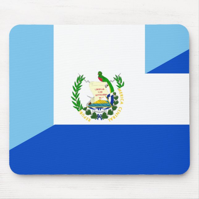 guatemala el salvador half flag country symbol mouse pad (Front)