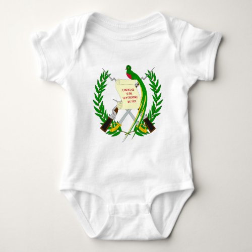 guatemala emblem baby bodysuit
