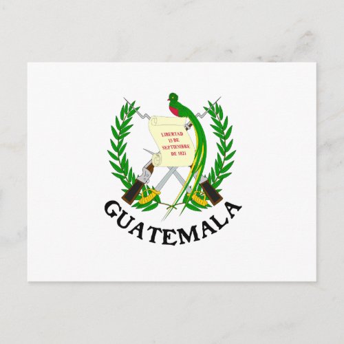 GUATEMALA _ emblemflagcoat of armssymbol Postcard