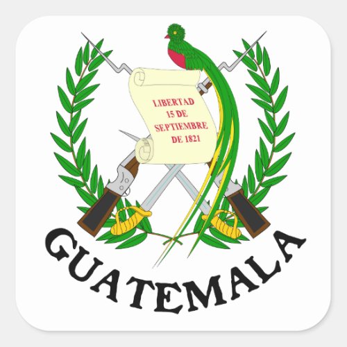 GUATEMALA _ emblemflagcoat of armssymbol Square Sticker