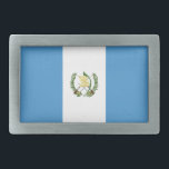 Guatemala Flag Belt Buckle<br><div class="desc">Patriotic flag of Guatemala.</div>