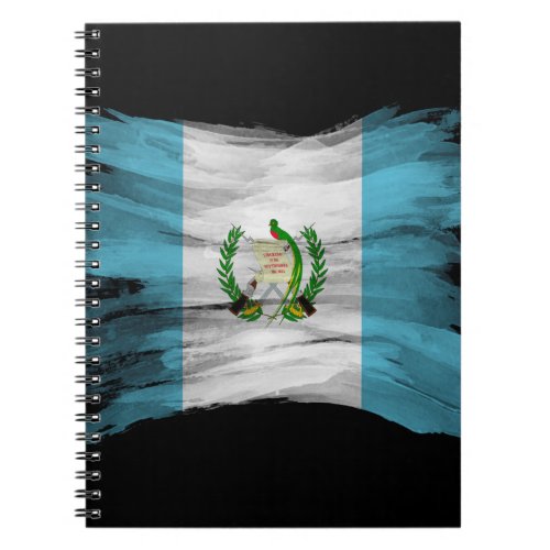 Guatemala flag brush stroke national flag notebook