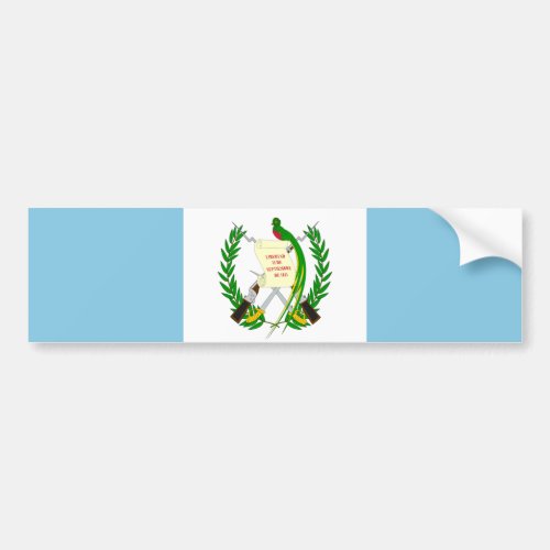 Guatemala Flag Bumper Sticker