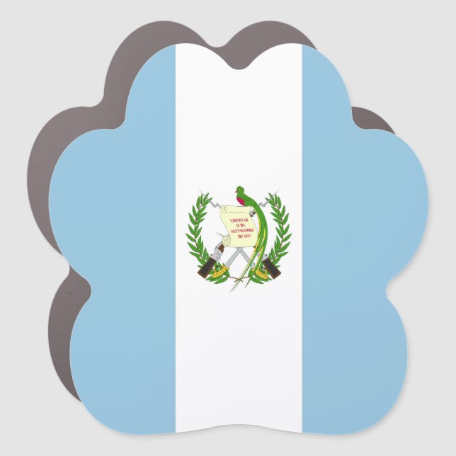 Guatemala flag car magnet (Front)
