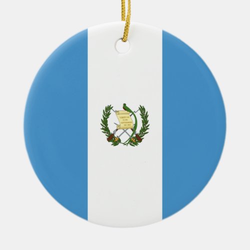Guatemala Flag Ceramic Ornament