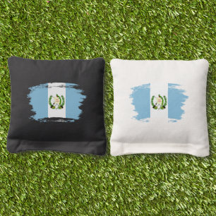 Guatemala flag cornhole bags