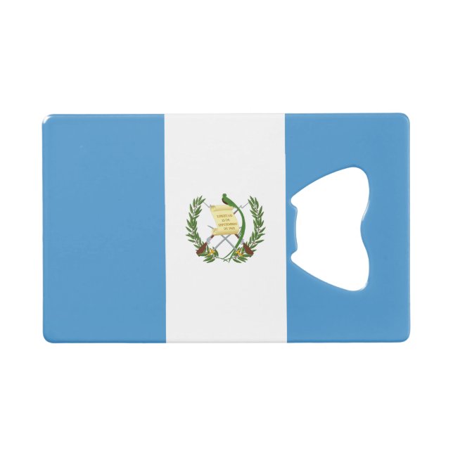 Guatemala Flag Credit Card Bottle Opener (Front (Horizontal))