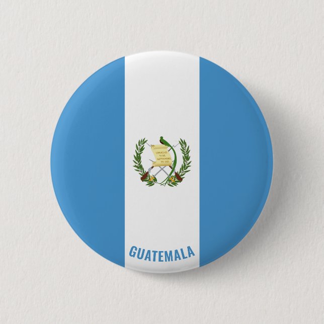 Guatemala Flag Cute Patriotic Button (Front)