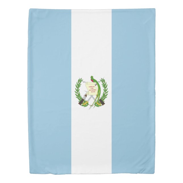 Guatemala flag duvet cover (Front)