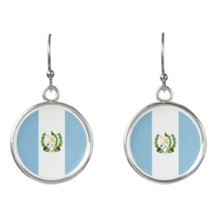 Guatemala flag earrings