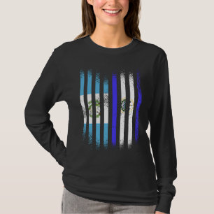 Guatemala Flag El Salvador Grown Country Flags Str T-Shirt