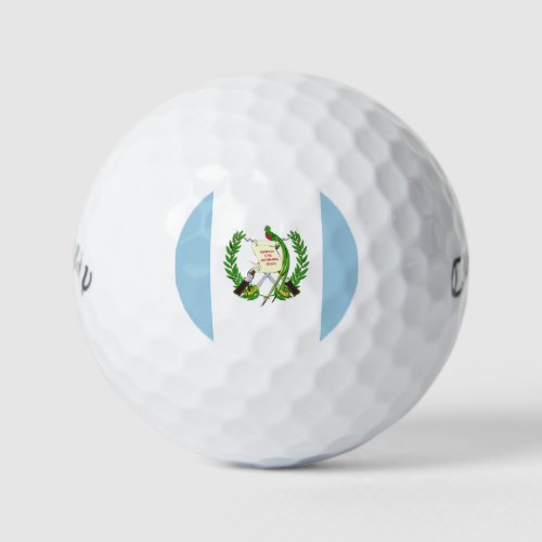 Guatemala Flag Emblem Golf Balls
