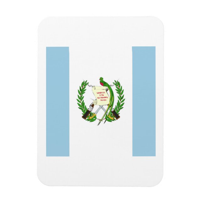 Guatemala Flag Emblem Magnet (Vertical)