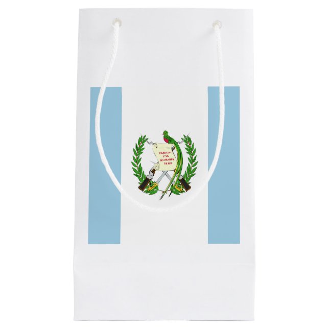 Guatemala Flag Emblem Small Gift Bag (Front)