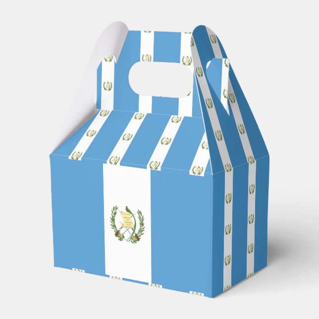 Guatemala flag  favor boxes (Front Side)