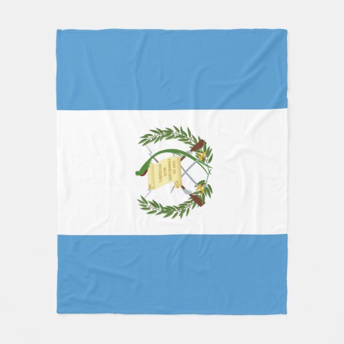 Guatemala flag  fleece blanket