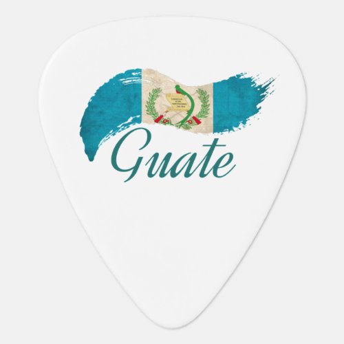 Guatemala Flag Guate Chapin Orgullo Chapin Guitar Pick