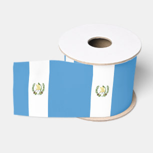 Guatemala Flag & Guatemala travel, holiday/sports Grosgrain Ribbon