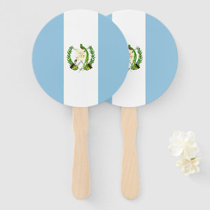 Guatemala flag hand fan