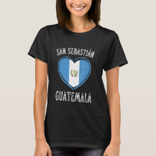 Guatemala Flag Heart San Sebastian City T-Shirt