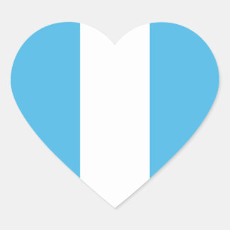 Guatemala Flag Heart Sticker