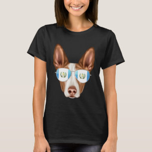 Guatemala Flag Ibizan Hound Dog Guatemala Pocket T-Shirt