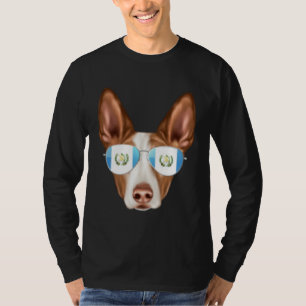 Guatemala Flag Ibizan Hound Dog Guatemala Pocket T-Shirt