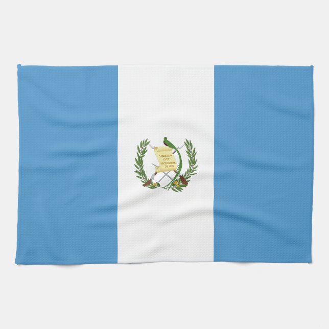 Guatemala Flag Kitchen Towel (Horizontal)