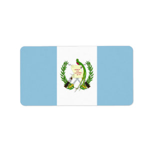 Guatemala flag label