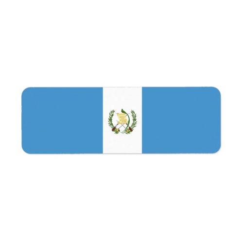 Guatemala flag  label