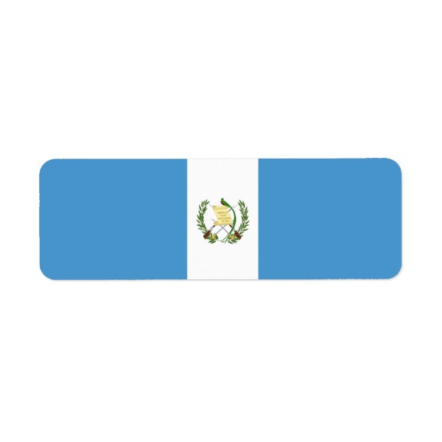 Guatemala flag  label (Front)
