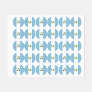 Guatemala flag labels