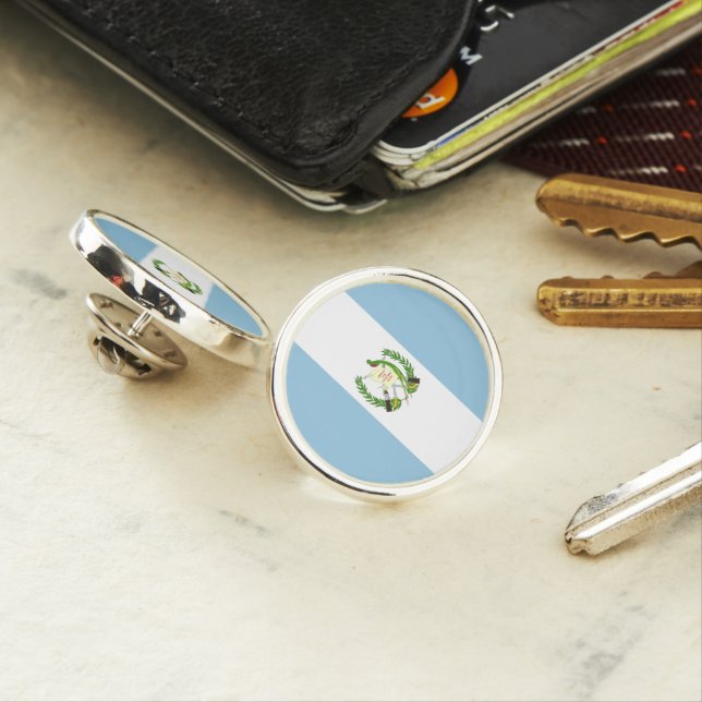 Guatemala flag lapel pin (In Situ)