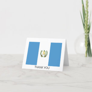 Guatemala Flag Letterpress Thank You Card