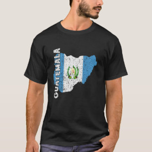 Guatemala Flag Map Guatemalan Roots Guatemalan Pri T-Shirt