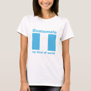 Guatemala Flag + Map + Text T-Shirt