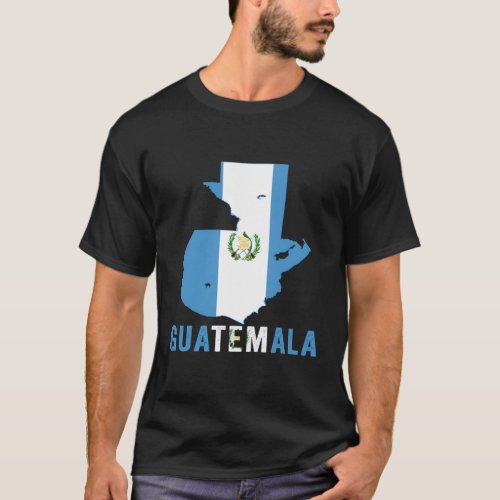 Guatemala Flag Maps And T_Shirt