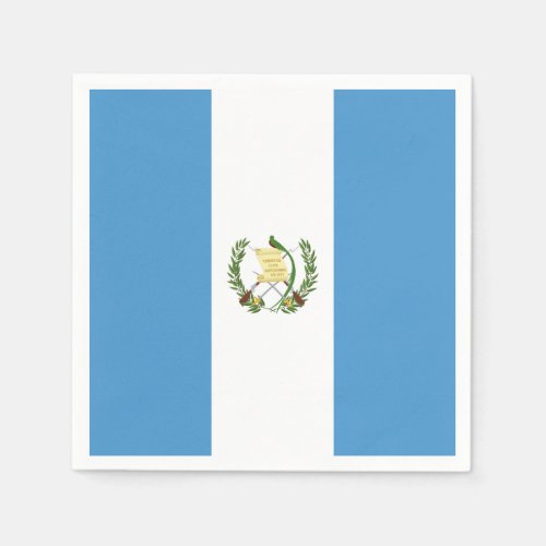 Guatemala flag napkins