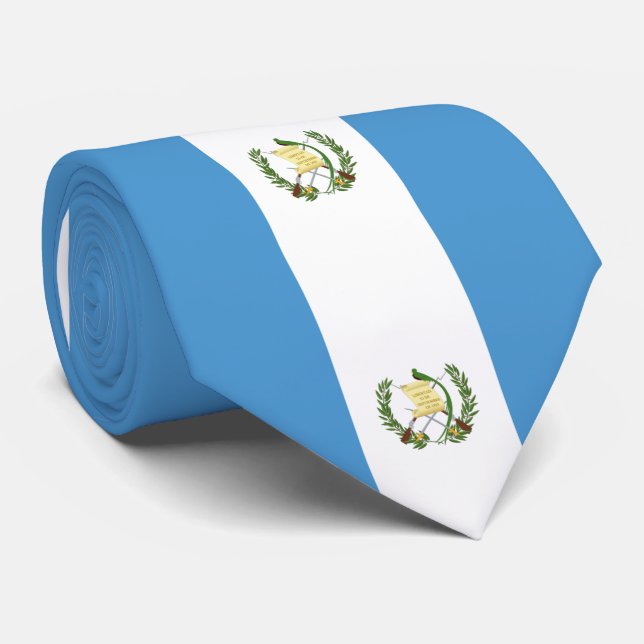 Guatemala flag neck tie (Rolled)
