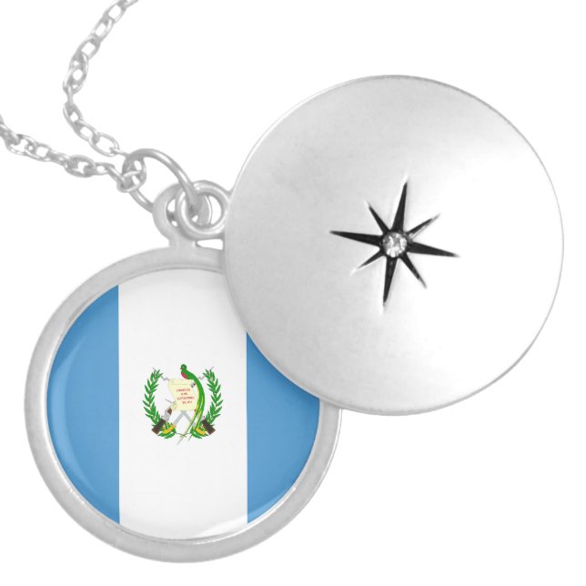 Guatemala Flag Necklace (Front)