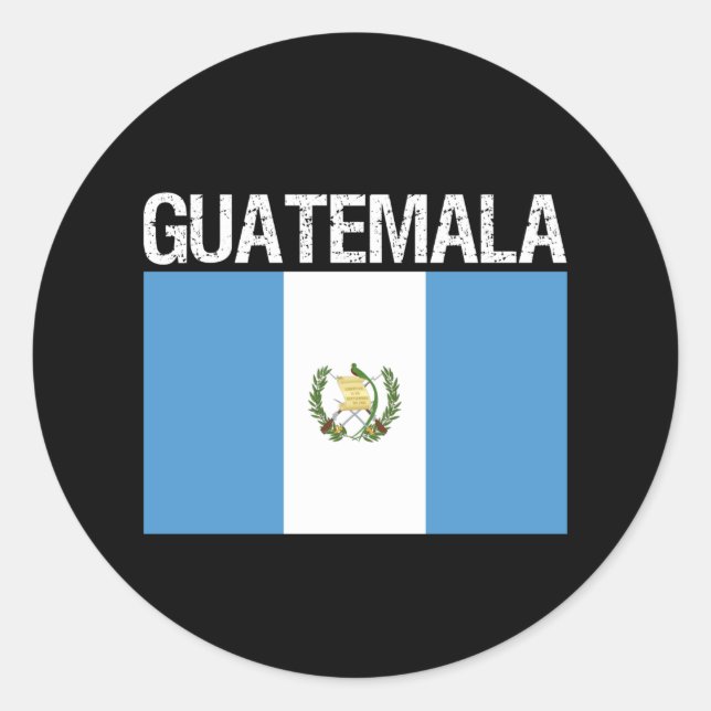 Guatemala,flag of Guatemala Classic Round Sticker (Front)