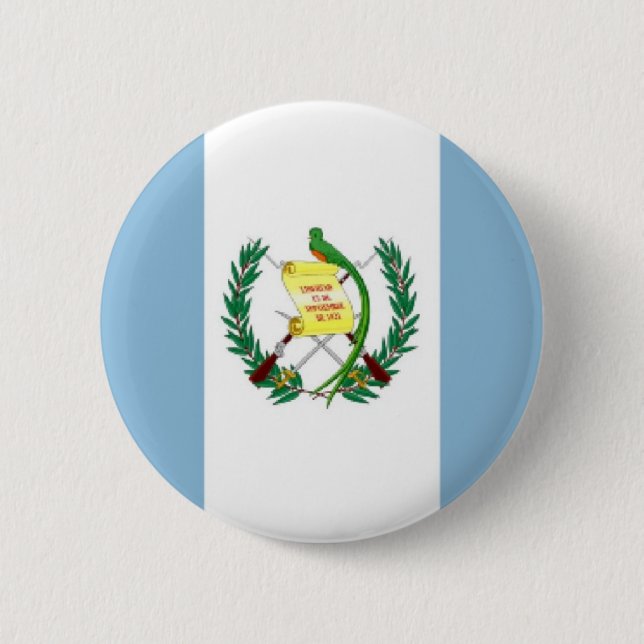 Guatemala Flag Pinback Button (Front)