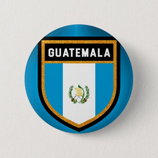 Guatemala Flag Pinback Button (Front)