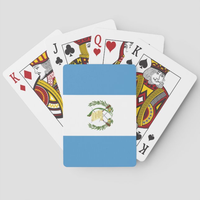Guatemala flag  poker cards (Back)